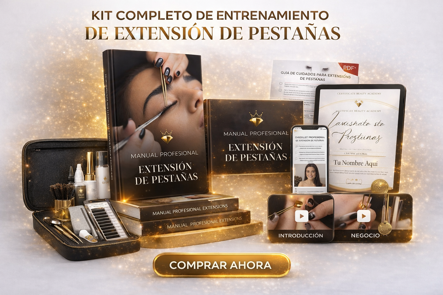 Capacitación Profesional Extensión de pestañas